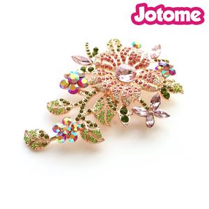 Multi Couleur Fleur Strass <span class=keywords><strong>Broche</strong></span> Cristal Broach Accessoires De Mariage bouquet De <span class=keywords><strong>Mariée</strong></span> peigne à <span class=keywords><strong>Cheveux</strong></span> Gâteau De Mariage <span class=keywords><strong>Broche</strong></span> - Product Image 4