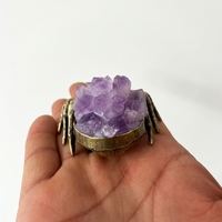Vente en gros de gravier de cristal d'améthyste naturelle pour la guérison, artisanat, petits cristaux, animaux, araignées pour la décoration