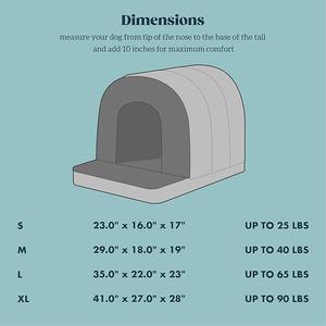 מיטת כלבים אורתופדית לכלבים בינוניים מציע שטח פרטי תומך בטיפול משותף עם עיצוב עמיד למים למנוחה נעימה - Product Image 6