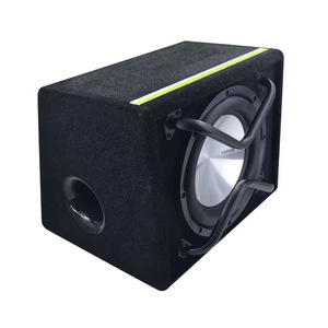 Caja de altavoz subwoofer activo de 10 pulgadas para coche, 4 ohmios, mono, alta potencia, caja de madera para mejora de audio - Product Image 2