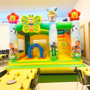 Castillo inflable multifuncional maxi Bee con tobogán, para niños, de uso comercial. - Product Image 3