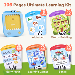Joycat Montessori - Juguetes de Bolsillo para el Aprendizaje del Idioma, Tarjetas de Memoria Interactivas con Voz en Inglés y Español, Educativas y Sensoriales, con 80 Tarjetas - Product Image 5