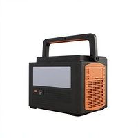 Générateur solaire portable Lezet 1152Wh, station d'alimentation AC 1200W max avec entrée solaire et port de charge pour véhicule