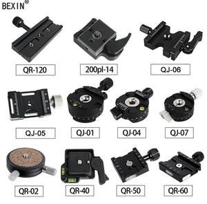 Accessoires de pièces détachées pour trépieds, équipement photographique, plaque à dégagement rapide en métal, rotule, support de caméra, adaptateur, pince - Product Image 2