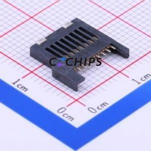XKTF-004 SD Card / Memory Card Connector SMD Connector Plug-In Type MicroSD Card (TF Card) Card Holder 2mm - Product Image 1