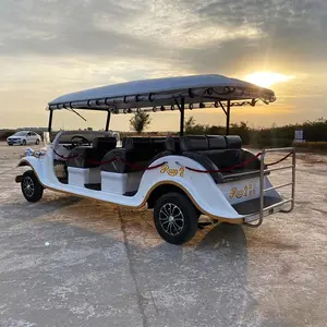 CE certificato classico nero elettrico auto d'epoca fabbrica vendita diretta bus navetta a buon mercato turistico carrello elettrico per la vendita