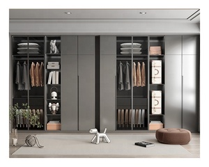 Morden Gris Automatique Boutique Meubles Armoire de Stockage Armoire Modulaire en Bois Placards pour la Chambre - Product Image 1