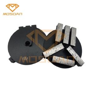 Mosdan 3 pouces Terrco Redi Lock 6 barres plaque de meulage diamant pour béton - Product Image 2