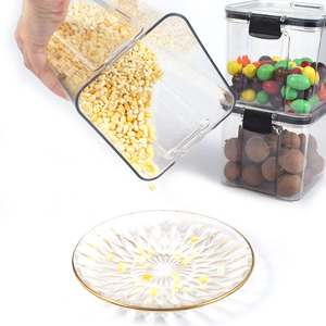 Contenedor Cuadrado Transparente Hermético de Plástico para Almacenamiento de Alimentos con Tapa para Cocina, Despensa, Granos, Café, Arroz - Product Image 5
