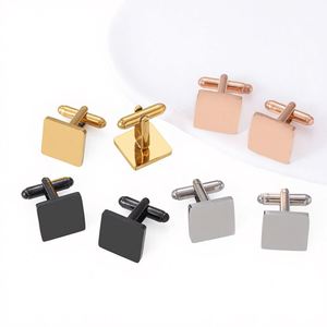 Premium Stainless Steel <b>Cufflinks</b> High Polish Round Coin Blank <b>Cufflinks</b> for Custom Engraving & Bulk Wholesale Orders - Product Image 1