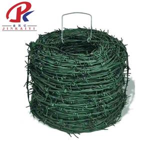 Venta al por mayor de alta resistencia de bajo <span class=keywords><strong>precio</strong></span> <span class=keywords><strong>Concertina</strong></span> 2,5mm 5mm de diámetro valla de seguridad alambre de púas recubierto de PVC - Product Image 4