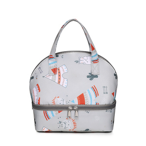 2023 nuevo patrón de impresión aislamiento multicolor de mano comida de moda conveniente bolsa de almuerzo de alta calidad - Product Image 5