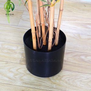 Bonsai di bambù artificiale di alta qualità per interni/esterni, realistico, con foglie in seta e plastica, pianta finta in vaso - Product Image 6