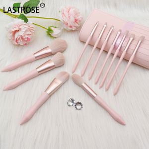 Juego de 11 Brochas de Maquillaje, Brochas para Sombras de Ojos, Juego de Brochas de Maquillaje Bonitas - Product Image 1