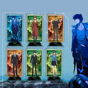 Vente en gros 15CM <span class=keywords><strong>Solo</strong></span> nivellement Sung Jin Woo <span class=keywords><strong>Manga</strong></span> japonais dessin animé support Anime acrylique plaque debout - Product Image 2