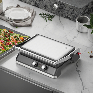 6 Tranches 180 Degrés Ouvert Plaque Fixe <span class=keywords><strong>Panini</strong></span> Presse <span class=keywords><strong>Grill</strong></span> <span class=keywords><strong>XL</strong></span> 34*24cm Grand Bouton Mécanique Contact <span class=keywords><strong>Grill</strong></span> - Product Image 1