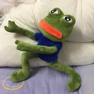 Peluche Grenouille Triste Mignonne, Coussin Doux et Rembourré, Poupée en Peluche Animal <span class=keywords><strong>Pepe</strong></span> la Grenouille Triste avec Expression, Cadeau d'Anniversaire pour Garçons et Filles - Product Image 4
