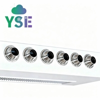 Unité de ventilation horizontale apparente avec buse de jet pour gymnase, haute efficacité, refroidissement et chauffage, alimentation en air longue portée