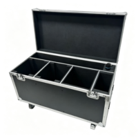 Ensemble complet OEM de flight case pour enceintes Bose S1, BMB et microphones, avec support à ouverture rabattable et 4 roues