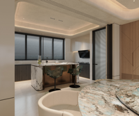 Canapé de luxe italien 4 places en bois modulaire avec revêtement en cuir haut de gamme, ensemble de canapés de luxe pour salon, design moderne pour résidence privée