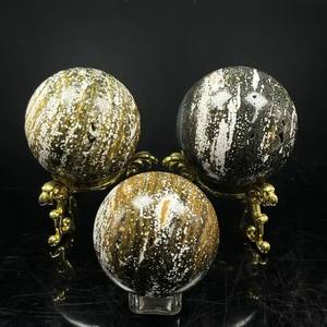 Nuevas piedras preciosas de cristal natural, <span class=keywords><strong>Jaspe</strong></span> marino, adornos de bola de ágata, precios al por mayor para uso doméstico y de oficina, piedras crudas - Product Image 6