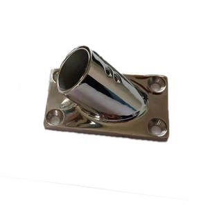 Base de main courante marine en acier inoxydable 316, raccord de poteau de bateau à base carrée angulaire - Product Image 6