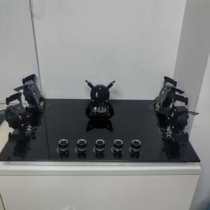 5バーナーガスストーブフリップアップバーナー付き黒強化ガラスクックトップ多機能キッチンクッキング家電ホームコマーシャル - Product Image 3