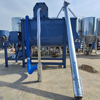 Unité combinée de broyeur-mélangeur vertical pour ferme, petite capacité 500-1000 kg par lot, machine de broyage et de mélange d'aliments pour animaux pour l'Asie et l'Afrique