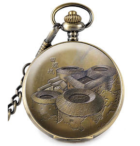 عرض ساخن على الإنترنت مع شعار مخصص مختلف الأنماط من النحاس العتيق بتصميم عتيق عتيق بتصميم معماري محلي شخصي Relojes - Product Image 1