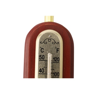 <span class=keywords><strong>Station</strong></span> météorologique de thermomètre d'indicateur thermométrique de conception de cadre en bois solide pour la maison - Product Image 3