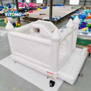Trắng nhà bị trả lại nóng bán lớn trẻ em nhảy Inflatable nhà bị trả lại chất lượng cao vật liệu PVC Inflatable lâu đài nhảy - Product Image 4