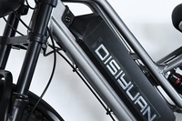 Disiyuan 20 Pouces Super S9 Vélo Cargo Électrique VTT 48V Pneus Larges Vélo Électrique V20 Vélo de Montagne Électrique 1000W 500W