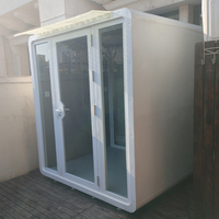 PYinC |   Cabine de réunion insonorisée professionnelle 6 personnes, très demandée, cabine de bureau modulaire et cabine insonorisée extérieure pour bureaux