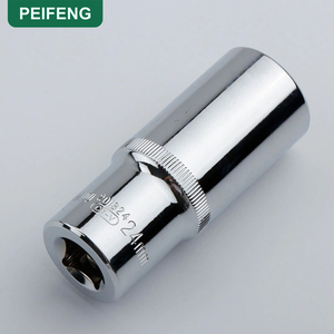 Clé à cliquet 6 points 63 mm en CR-MO antirouille pour bricolage, embout hexagonal profond 3/8 po, poignée droite noire, OEM - Product Image 3