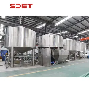 Pabrik Produksi Bir 12000L, Peralatan Industri Pembuatan Bir Empat Kapal Brewhouse Stainless Steel 304/316