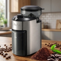 Moulin à café électrique en acier inoxydable, broyeur à meules automatiques, portable, pour la maison, la cuisine, machine à moudre l'espresso