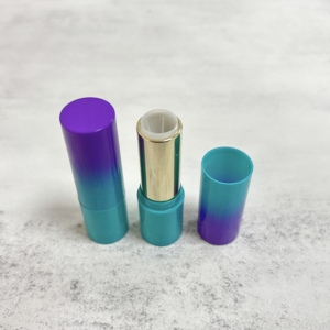 ตลับลิปสติกแบบไล่สีแฟชั่น 3-4 กรัม แบบเติมได้  หลอดลิปบาล์มพลาสติกพร้อมปลอกอะลูมิเนียม - Product Image 4