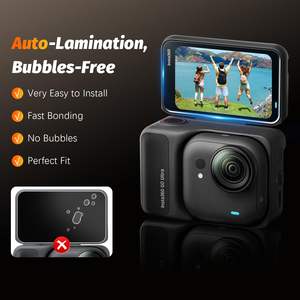 Protection d'écran professionnelle Amazear pour caméra Insta360 GO Ultra, lot de 3, dureté 9H, verre trempé anti-traces de doigts - Product Image 3