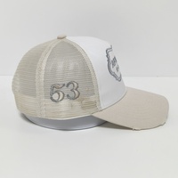 Gorras de camionero, sombreros personalizados al por mayor, Hip Hop, logotipo personalizado en blanco, sombrero de camionero deportivo de 5 paneles, bordado, estampado de algodón