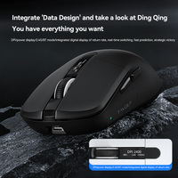 Souris sans fil PAW3311 T-WOLF Wolf X12 avec affichage numérique du niveau de batterie et fonction de charge factice (troisième souris)