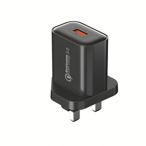 อะแดปเตอร์ชาร์จไฟ QC3.0 แบบเสียบผนัง หัวปลั๊ก EU US UK 9V 2A 18W ชาร์จเร็ว สำหรับโทรศัพท์มือถือทุกรุ่น - Product Image 2