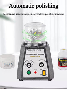Nouvelle machine à polir les bijoux magnétique 220V/110V avec moteur et composants de base à roulements, pour usage domestique, nettoyeur de bijoux - Product Image 2