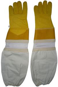 Venta caliente al por mayor Guantes de apicultura Nivel superior Cuero de vaca Apicultores Guantes protectores Guantes de cuero de Pakistán - Product Image 2