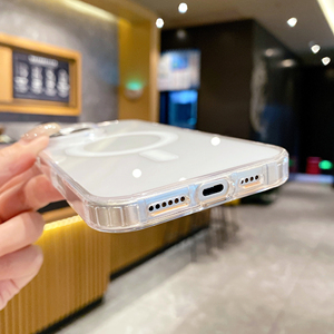 Transparent TPU Magnetic Mobile <strong>Phone</strong> <strong>Case</strong> for iPhone 11 12 13 14 15 16 17 Pro Max Clear <strong>Cell</strong> <strong>Phone</strong> Cover - Product Image 5