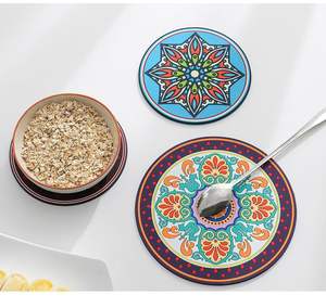 Hot Sale Three-dimensional Pattern Ethnic Style <b>Silicone</b> Household Creative Insulation Placemat Bowl Tray Mat Coffee <b>coaster</b> - Product Image 6