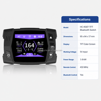 OkyRie HC-K007 Interruptor de Calefacción de Aire Diésel con Controlador LCD Morado 12V/24V Universal para Camión, RV, Cámper, Barco 2KW 5KW 8KW