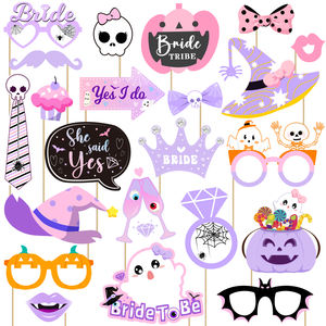 Halloween Vrijgezellenfeest En Bruidsdouchedecoraties Voor Dames Foto Rekwisieten Voor 'Ze Zei Ja'-Thema Voor Bruiloftsgelegenheden - Product Image 1