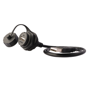 <span class=keywords><strong>Prise</strong></span> de panneau filetée étanche IP67 M25 USB 2.0 avec câble d'extension - Product Image 2