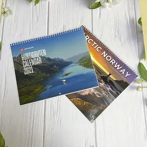 Aangepaste Calendario Full Color Landschap Kalender 2022 Muur Kalender Afdrukken Custom Calendrier Muurschildering 2023