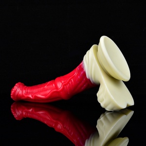 NNSX Flexible Long Big Horse <b>Dildo</b> with Testicle and Suction Cup Silicone Horse <b>Dildo</b> for Vaginal Anal Stimulator Massage Wand - Product Image 4